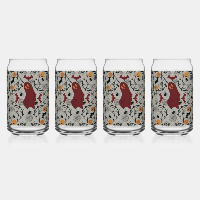 Verre Canette Cottage coeur Halloween (Recto)