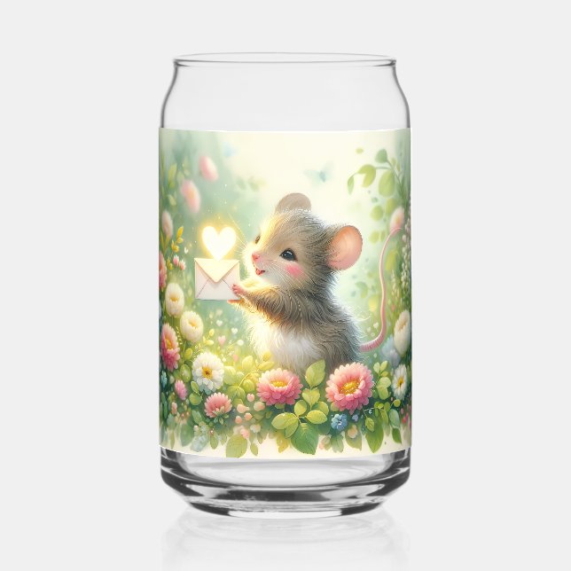 Verre Canette Cottage Mouse Love Letter Meadow (Recto)
