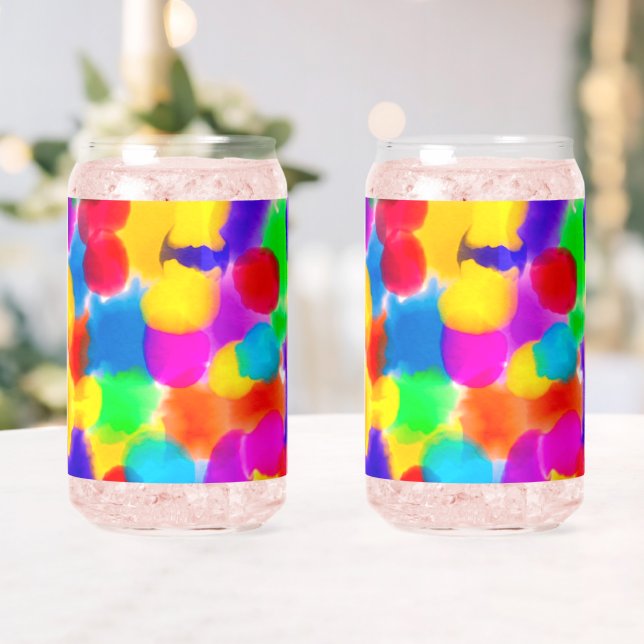 Verre Canette Couleur arc-en-ciel (Insitu (Mariage))