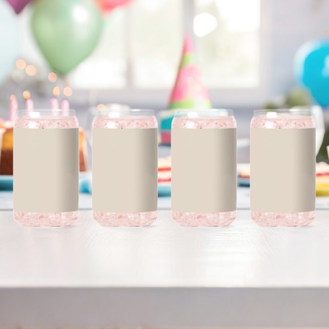 Verre Canette Couleur solide en lin naturel (Insitu (Anniversaire))