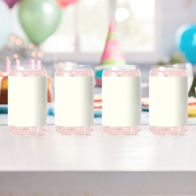 Verre Canette Couleur solide ivoire (Insitu (Anniversaire))