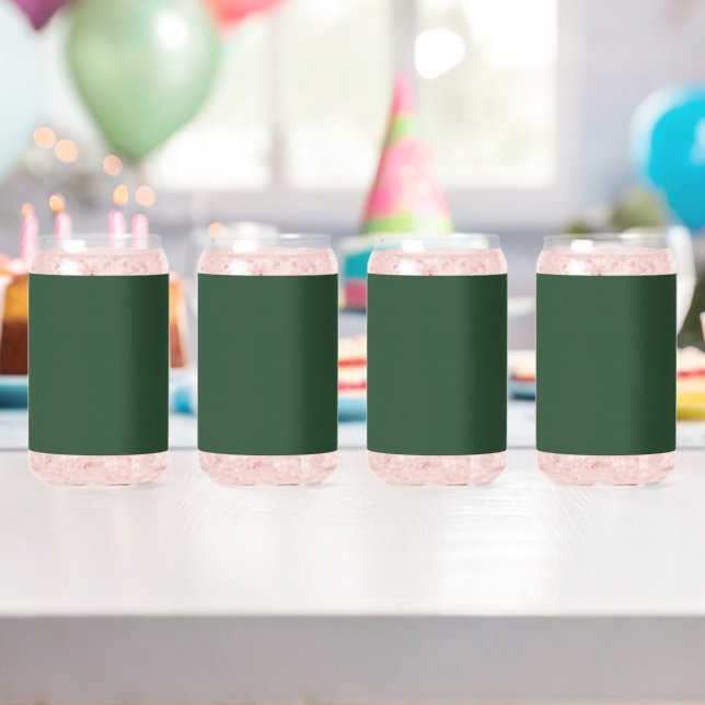 Verre Canette Couleur solide vert émeraude foncé (Insitu (Anniversaire))