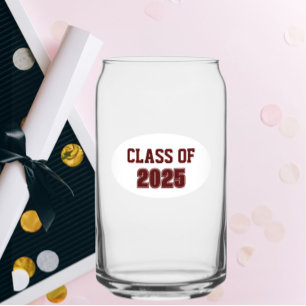 Verre Canette Couleurs de l'école marron et blanc Année de class