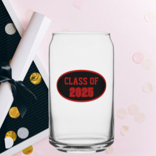 Verre Canette Couleurs de l'école noire et rouge Année