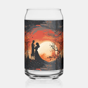Verre Canette Couple amoureux
