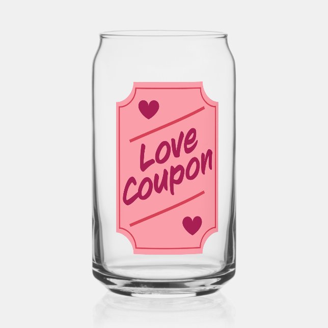 Verre Canette Coupon d'amour (Recto)