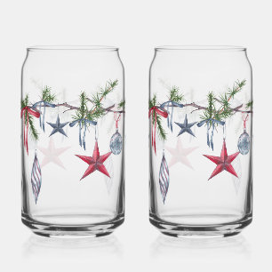 Verre Canette Couronne de Noël festive : Vaisselle pour boissons