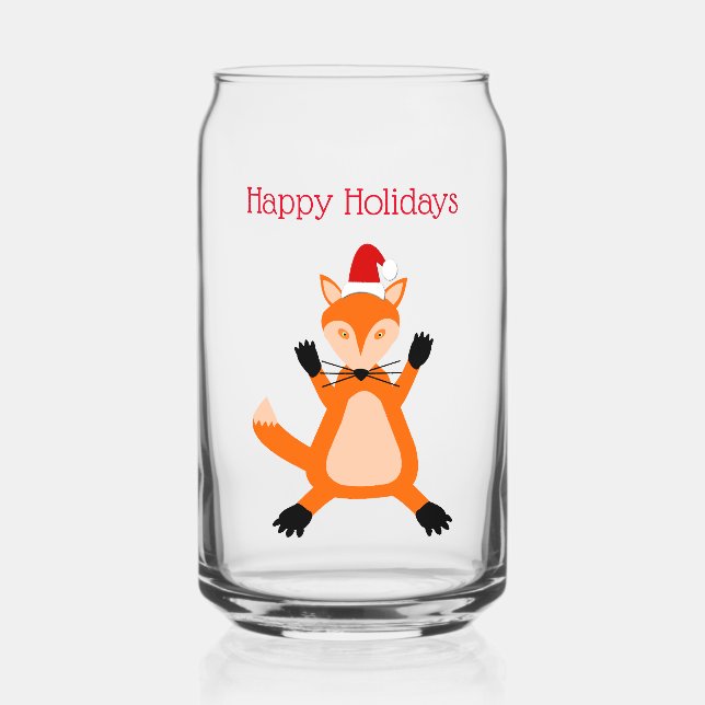 Verre Canette Coutume Noël Fox Custom (Recto)