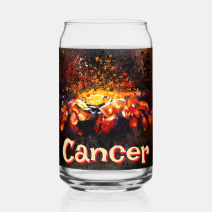 Verre Canette Crabe Nautique Plage Cancer Personnalisé
