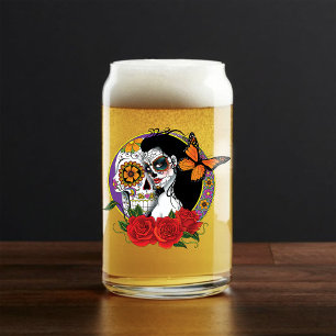 Verre Canette Crânes à sucre Art Nouveau