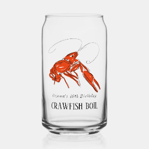 Verre Canette Crawfish Seafood Boil Personnalisé