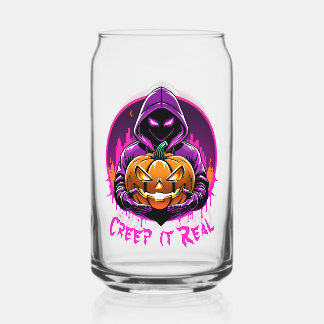 Verre Canette Creep it Real, Horreur Halloween illustration
