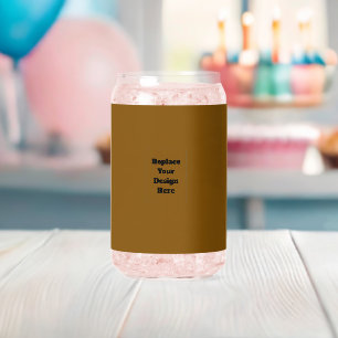 Verre Canette Créez Votre Propre Brun