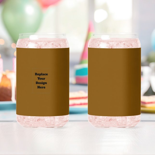 Verre Canette Créez Votre Propre Brun (Insitu (Anniversaire))