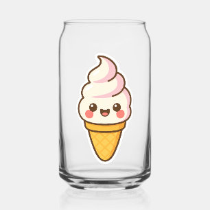 Verre Canette Crème glacée Kawaii douce