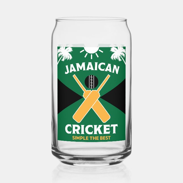 Verre Canette Cricket jamaïcain (Recto)