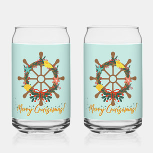 Verre Canette Croisière Noël Nautical