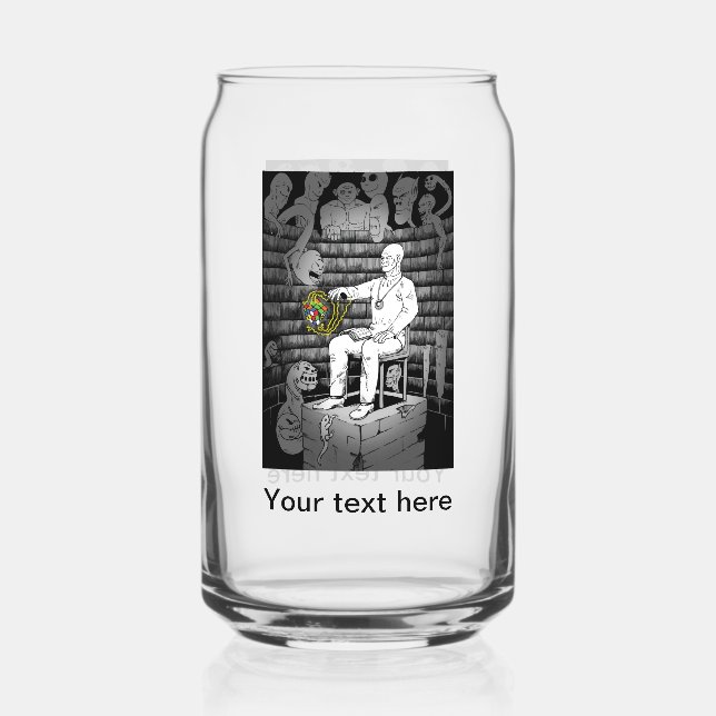 Verre Canette Cube magique avec monstres (Recto)