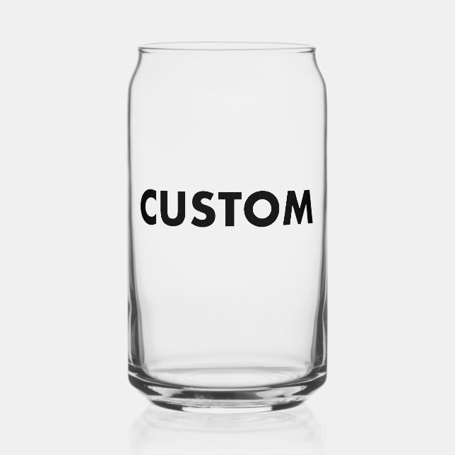 Verre Canette Custom Can Shape Glass Blank Template 16oz Hi Ball (Recto)