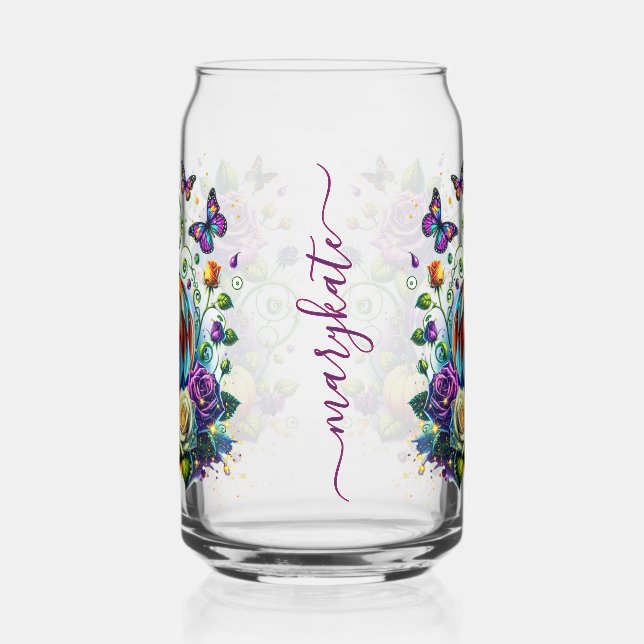 Verre Canette Custom Fall Thanksgiving Pumpkin, Gift for Her (Gauche)