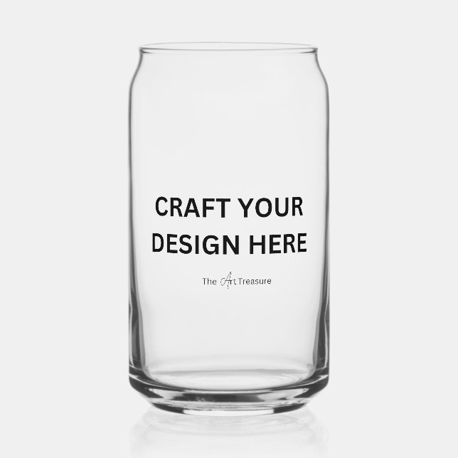 Verre Canette Custom Printed – Upload Your Own Design (Recto)