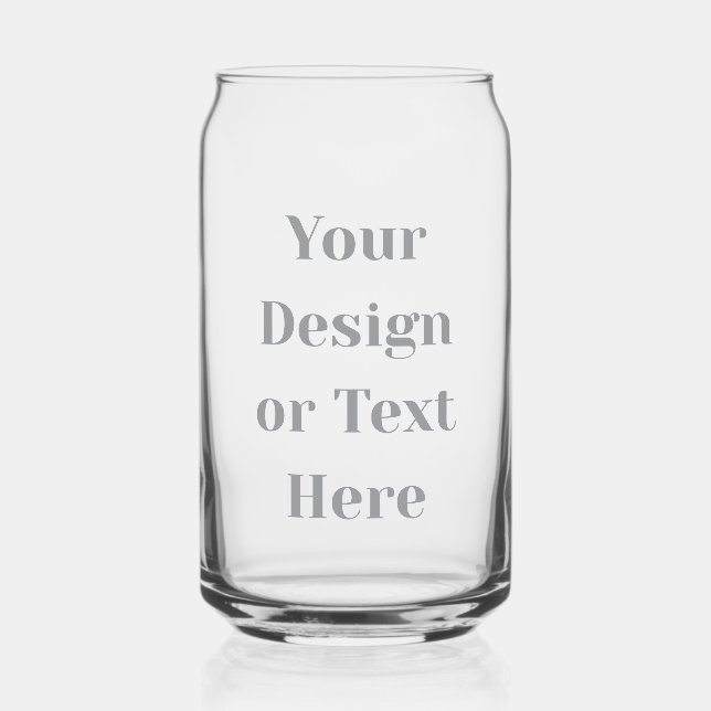 Verre Canette Customizable Your Design or Text Here Personalized (Verso)