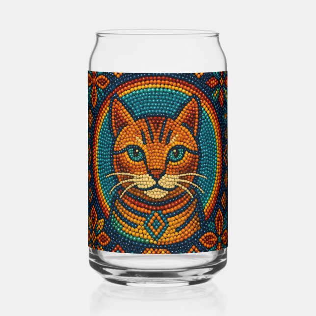 Verre Canette Cute Beaded Kitty (Recto)