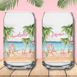 Verre Canette Cute Girls Weekend Bachelorette Watercolor Beach<br><div class="desc">Mignonne Girls Weekend Bachelorette Aquarelle Plage Can Verre. Un joli petit set de verre pour les fêtes quotidiennes. Un thème de plage couleur cool aux tons rose et turquoise, qui donne l'ambiance d'une escapade sur la plage ou d'un cocktail tropical. Des voyages en Floride, en Californie, ou même quelque chose...</div>