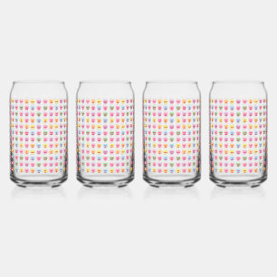 Verre Canette Cute pastel personnalisé minuscules bonbons coeurs