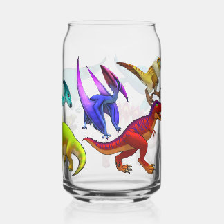 Verre Canette Cute Prehistoric drinking glass