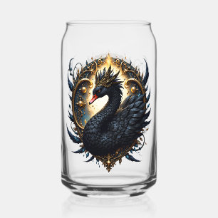 Verre Canette Cygne d'Obsidienne de Grâce Silencieuse – Dark Fan