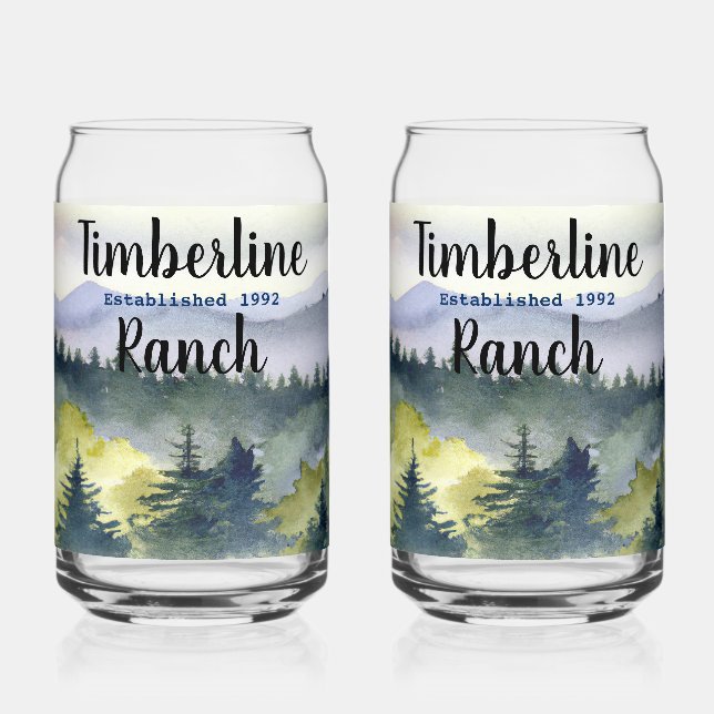 Verre Canette Dans La Boiserie Boisée (Recto)