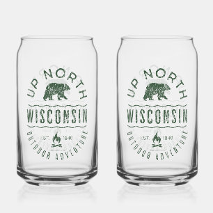 Verre Canette Dans le nord du Wisconsin