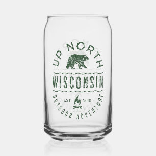 Verre Canette Dans le nord du Wisconsin