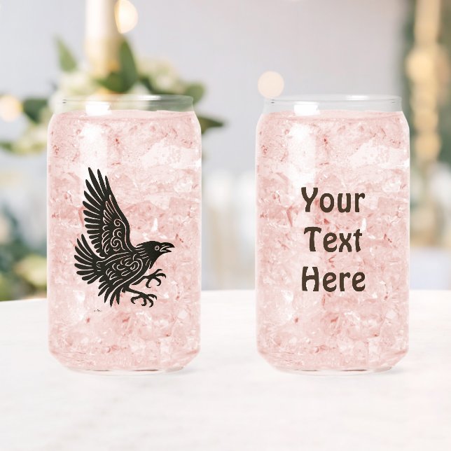 Verre Canette Danse Norse Raven (Insitu (Mariage))