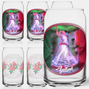 Verre Canette Danseuse mexicaine 0175