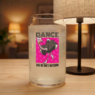 Verre Canette Dansez comme si personne ne regardait Autruche de