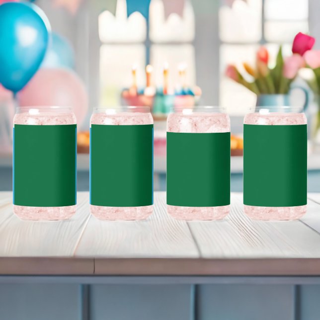 Verre Canette Découvrez le mélange parfait de vert, azur, aqua, (Insitu (Baby Shower))