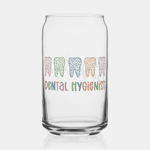 Verre Canette Dentaire personnalisé Hygiéniste dents Empreintes 