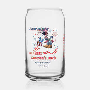 Verre Canette Dernière nuit d'indépendance 4 juillet Bachelorett