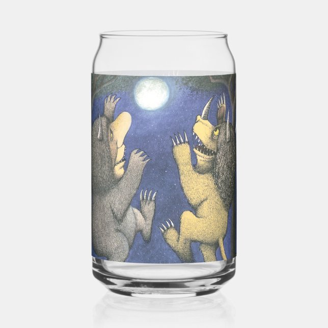 Verre Canette Des créatures sauvages et Max dansant au clair de  (Recto)
