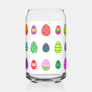 Verre Canette Des œufs de Pâques colorés pour un joyeux Pâques.