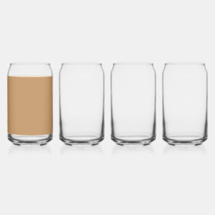 Verre Canette Design avec un Arrière - plan Brown et blanc étonn