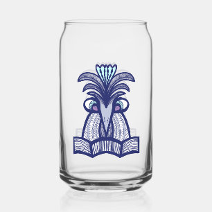 Verre Canette Design fou d'oiseaux