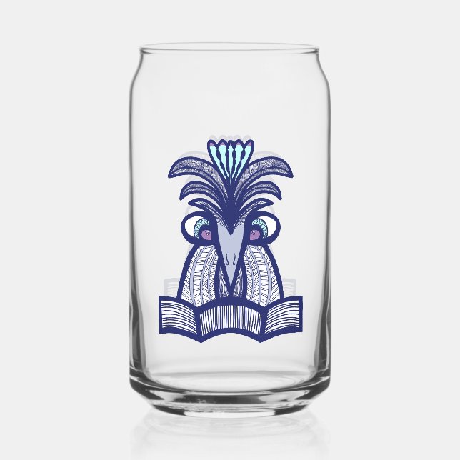 Verre Canette Design fou d'oiseaux (Verso)