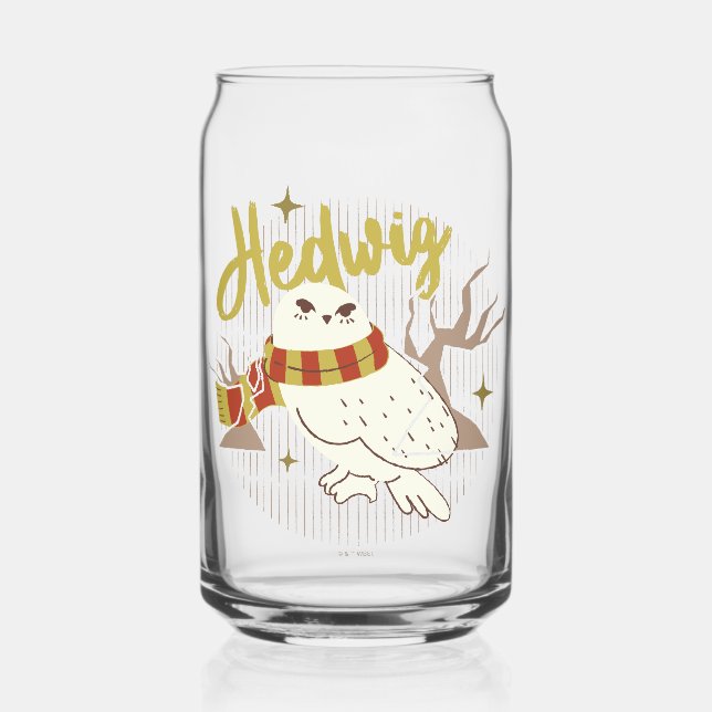Verre Canette Dessin de la forêt fantaisiste d'Hedwig (Recto)