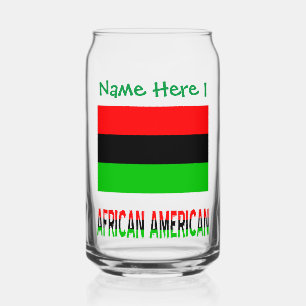 Verre Canette Diaspora africaine-américaine personnalisation ver