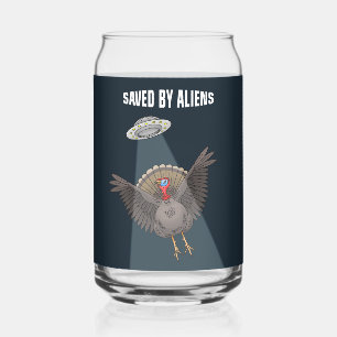 Verre Canette Dinde de Thanksgiving sauvée par des extraterrestr