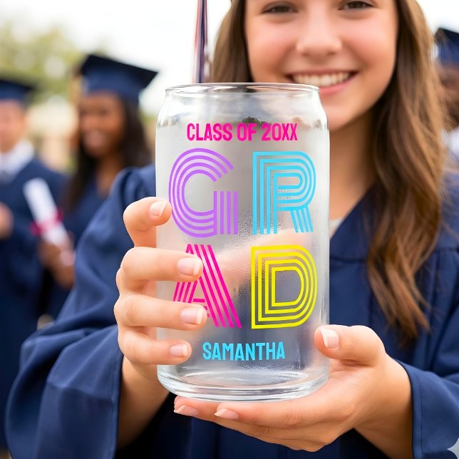 Verre Canette Diplômé Néo Rétro Diplômé (Créateur téléchargé)