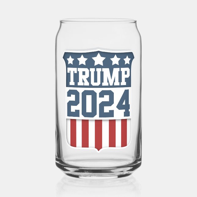Verre Canette Donald Trump Président 2024 Shield (Recto)